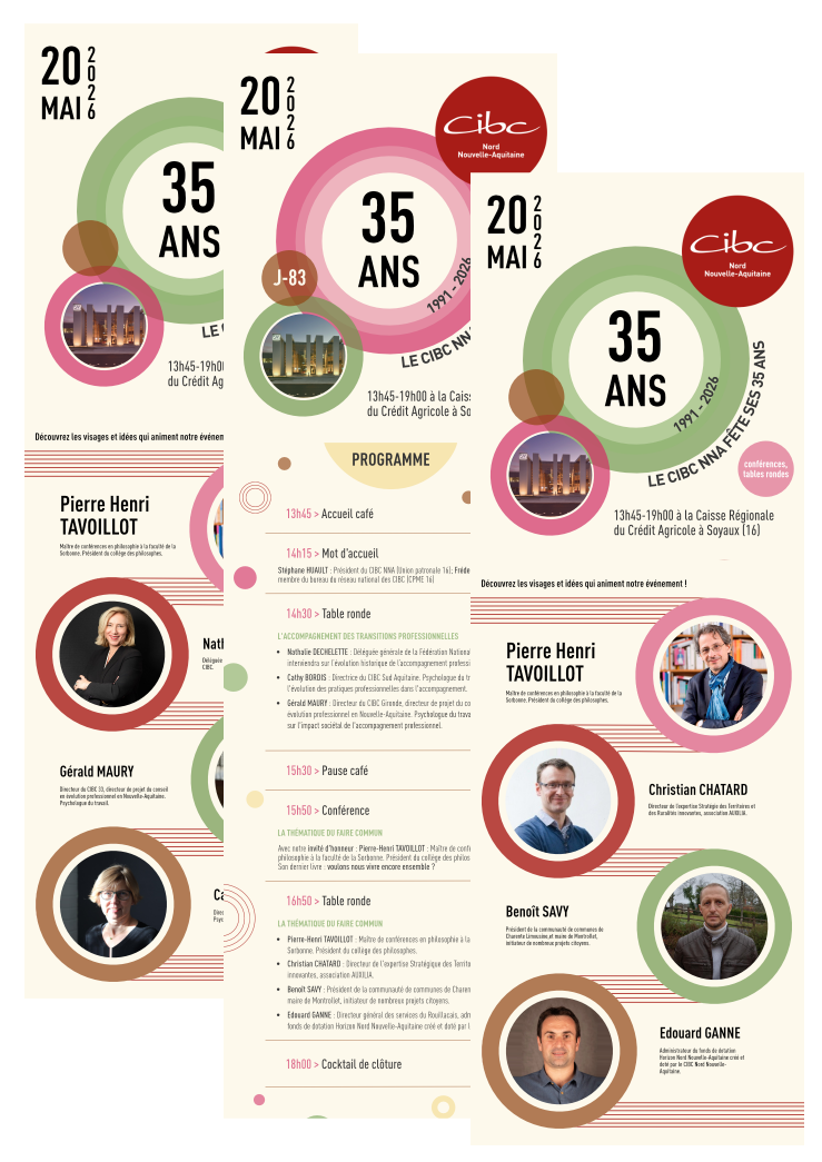 Email Brevo 35 ans CIBC NNA : premier visuel de la campagne de mailing